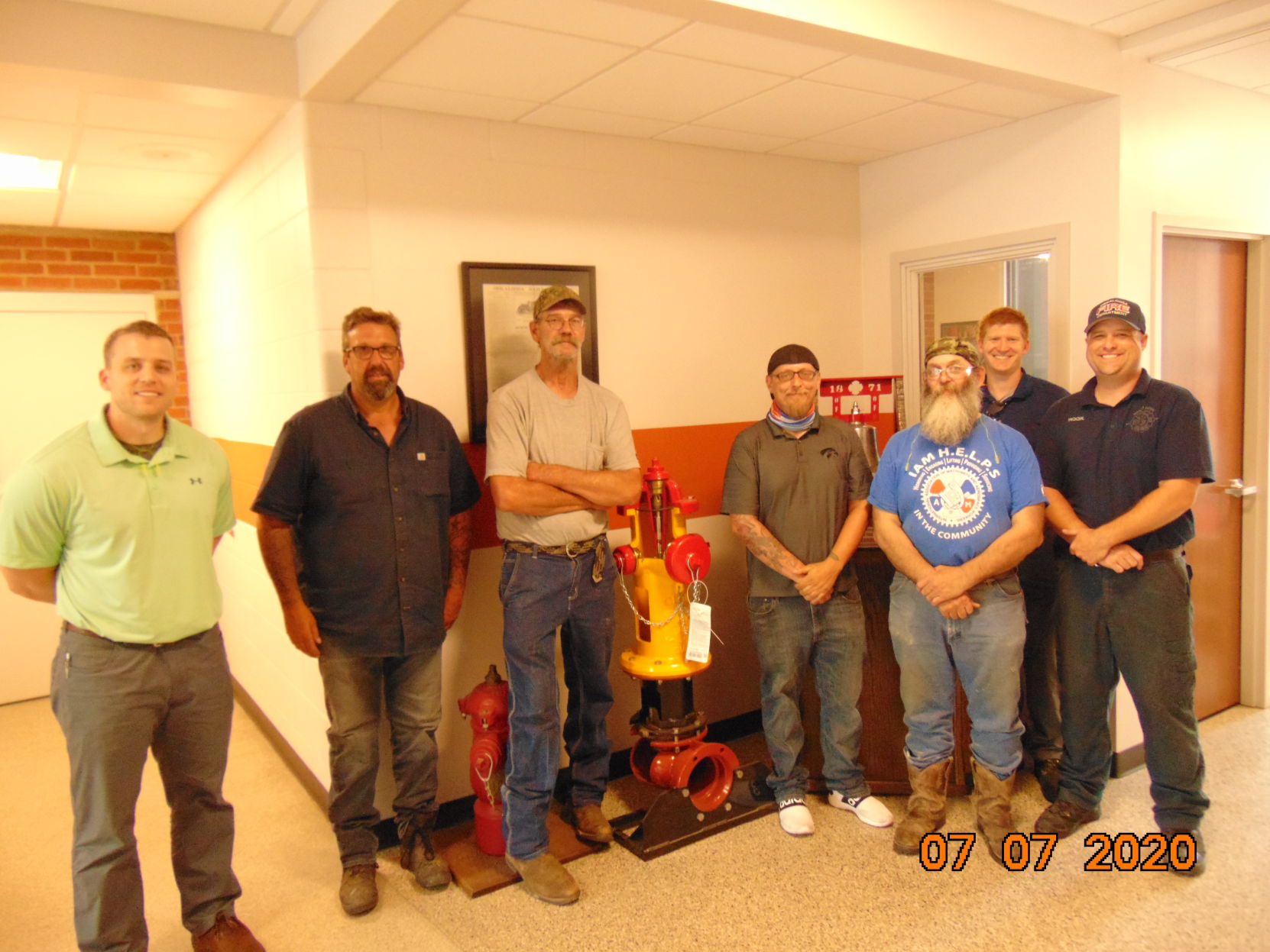 Osky Fire Dept. receives new fire hydrant